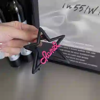 如花梦 高级感甜酷五角星镂空少女后脑勺发量鲨鱼夹 合金 发夹 女款