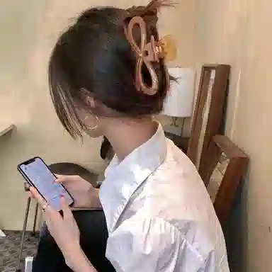 如花梦 氛围感蝴蝶结甜美 亚克力 发夹 女款