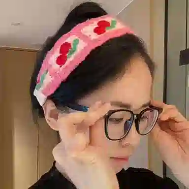 如花梦 复古针织刺绣花朵 布艺 发带 女款