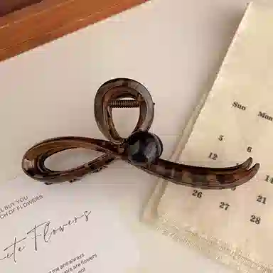 如花梦  磨砂高级感抓夹女后脑勺发量多盘发气质大 鲨鱼夹 头饰 女款