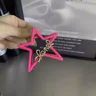 如花梦 高级感甜酷五角星镂空少女后脑勺发量鲨鱼夹 合金 发夹 女款