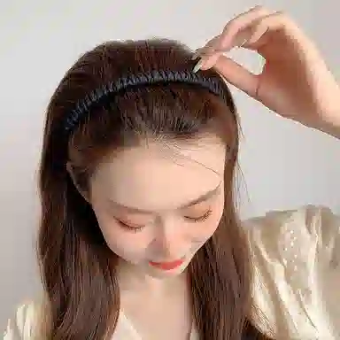 如花梦 洗脸化妆专用带齿防滑头箍碎发整理压法发卡 日常发箍  女款 多色可选