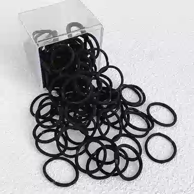 如花梦 黑色高弹力耐用扎头扎马尾 布艺 发圈 女款