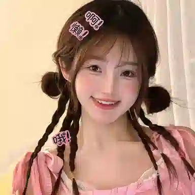 如花梦 搞怪表情包趣味文字字牌刘海夹一字夹 亚克力 发夹 女款