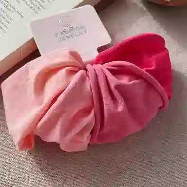 如花梦 甜美风糖果色宽边 布艺 发圈 女款