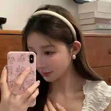 如花梦 甜美高颅顶发饰小清新细边显脸小日常压发洗脸发卡 布艺 发箍 女款