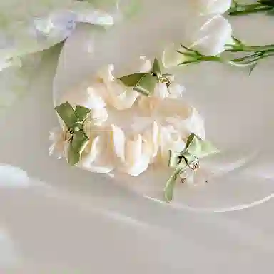 如花梦 在逃公主铃兰花蝴蝶结大肠森系小清新甜美少女心 布艺 发圈/头绳 女款