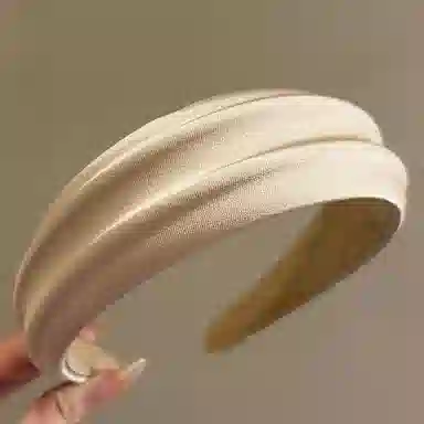 如花梦 高颅顶高级感洋气时尚宽边压发头箍气质 布艺 发箍 女款