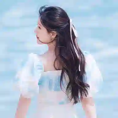 如花梦 粉色芭蕾风蝴蝶结蕾丝飘带双马尾绑发 绸缎 发带 女款