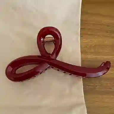 如花梦  磨砂高级感抓夹女后脑勺发量多盘发气质大 鲨鱼夹 头饰 女款