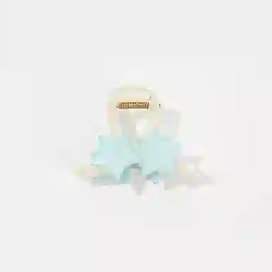 如花梦 元气甜妹可爱五角星星后脑勺高级感鲨鱼夹 亚克力 发夹 女款