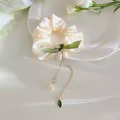 如花梦 在逃公主铃兰花蝴蝶结大肠森系小清新甜美少女心 布艺 发圈/头绳 女款