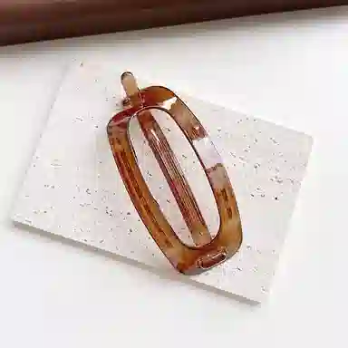 如花梦 简约气质椭圆后脑勺一字扭扭夹大号盘发量多 亚克力 发夹 女款