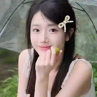 如花梦 甜美小清新蝴蝶结边夹侧边碎发刘海 亚克力 发夹 女款