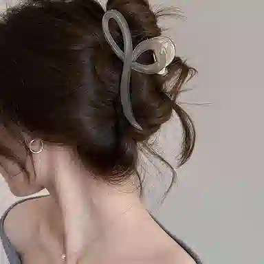 如花梦  磨砂高级感抓夹女后脑勺发量多盘发气质大 鲨鱼夹 头饰 女款