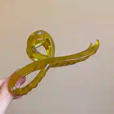 如花梦  磨砂高级感抓夹女后脑勺发量多盘发气质大 鲨鱼夹 头饰 女款