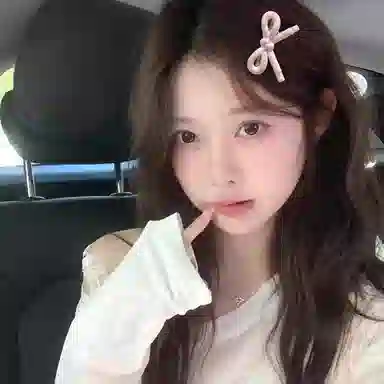 如花梦 甜美小清新蝴蝶结边夹侧边碎发刘海 亚克力 发夹 女款