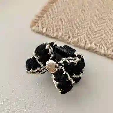 如花梦 在逃公主小香风蝴蝶结刘海法式高级感小号头 亚克力 发夹 女款