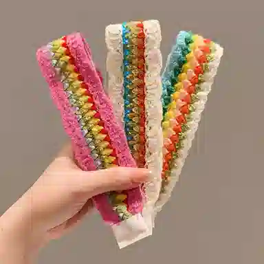 如花梦 复古针织刺绣花朵 布艺 发带 女款