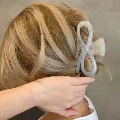 如花梦 氛围感蝴蝶结甜美 亚克力 发夹 女款