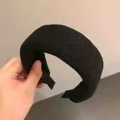 如花梦 头饰百搭外出复古发卡女红发饰高颅顶海绵头箍洗脸宽边发捆 布艺 发箍 女款