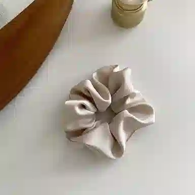 如花梦 法式气质缎面时尚扎头发百搭 布艺 发圈 女款