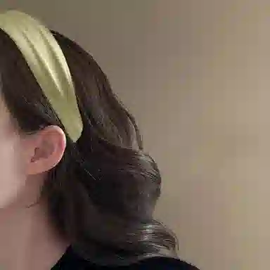 如花梦 高颅顶高级感洋气时尚宽边压发头箍气质 布艺 发箍 女款