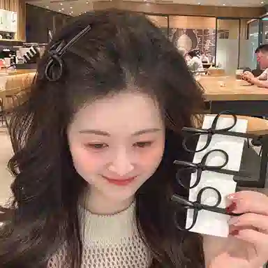 如花梦 蝴蝶结经典百搭 合金 发夹 女款