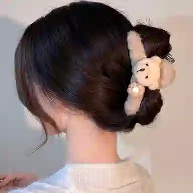 如花梦 可爱卡通动物高级感后脑勺 亚克力 发夹 女款