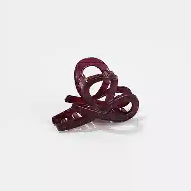 如花梦 丝带蝴蝶结波点韩系氛围感鲨鱼夹简约气质甜美 亚克力 发夹 女款