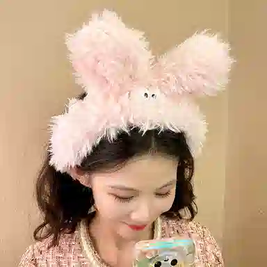 如花梦 搞怪小怪兽丑萌束秋冬洗脸敷面膜头箍高颅顶神器 毛绒 发带 男女同款情侣款