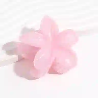 如花梦 薄荷鸡蛋花晕染高级感花朵鲨鱼甜美后脑勺 亚克力 发夹 女款