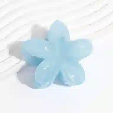 如花梦 薄荷鸡蛋花晕染高级感花朵鲨鱼甜美后脑勺 亚克力 发夹 女款