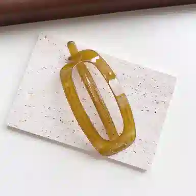 如花梦 简约气质椭圆后脑勺一字扭扭夹大号盘发量多 亚克力 发夹 女款