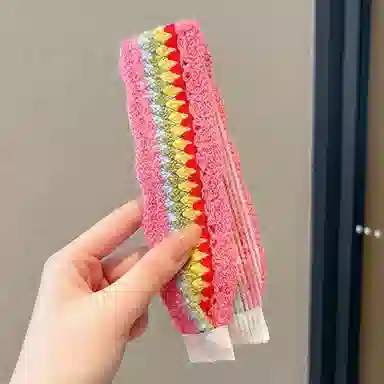 如花梦 复古针织刺绣花朵 布艺 发带 女款