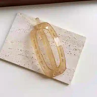 如花梦 简约气质椭圆后脑勺一字扭扭夹大号盘发量多 亚克力 发夹 女款