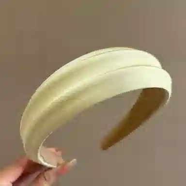 如花梦 高颅顶高级感洋气时尚宽边压发头箍气质 布艺 发箍 女款
