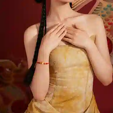 周六福 福星龙红绳编织绳小众设计 足金 按克计价 黄金手链 男女同款情侣款