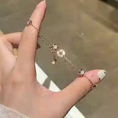 【S999纯银&转运小蛮腰】 银彦 在逃公主 叠戴双层套装 罗马数字 精致轻奢小众 闪耀百搭设计感显气质 表白纪念日礼盒 足银 手链 女款