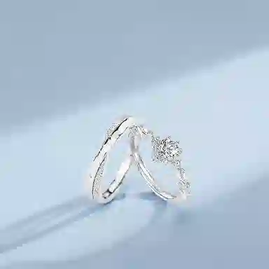 【S999纯银&浪漫爱意】 银彦 莫比乌斯 爱你无限循环 精致闪耀百搭高级感 日常经典甜蜜钟爱久久告白礼盒女友 足银 戒指 男女同款情侣款