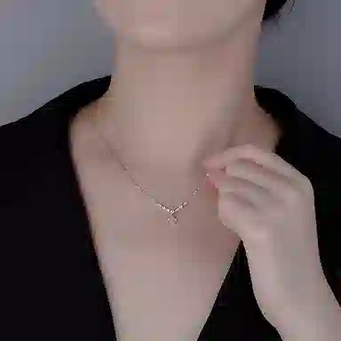 【S999纯银&穗穗平安】 银彦 闪耀星光连理枝 冰透温润白月光荔枝冻清冷感 甜美森系小清新 少女氛围感恋爱告白礼盒 玉髓 项链 女款