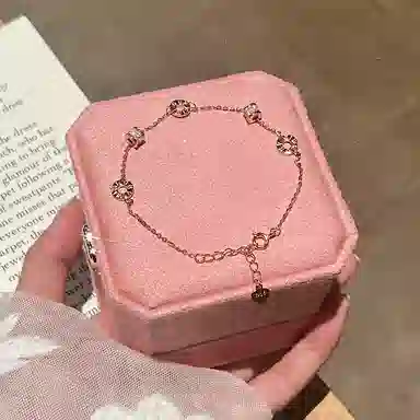 【S999纯银&转运小蛮腰】 银彦 在逃公主 叠戴双层套装 罗马数字 精致轻奢小众 闪耀百搭设计感显气质 表白纪念日礼盒 足银 手链 女款