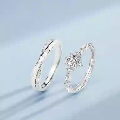 【S999纯银&浪漫爱意】 银彦 莫比乌斯 爱你无限循环 精致闪耀百搭高级感 日常经典甜蜜钟爱久久告白礼盒女友 足银 戒指 男女同款情侣款