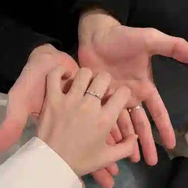 【S999纯银&恋爱季】 银彦 星月同辉 精致时尚百搭简约高级感 小众设计轻奢气质冷淡 钟爱久久女友浪漫仪式感 足银 戒指 男女同款情侣款