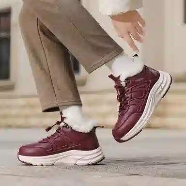 足力健 大棉鞋 爸爸鞋 妈妈鞋 保暖耐磨减震防滑 软底舒适 加绒加厚 户外御寒 抗寒锁温 日常百搭 及踝 雪地靴 男女同款