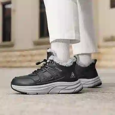 足力健 大棉鞋 爸爸鞋 妈妈鞋 保暖耐磨减震防滑 软底舒适 加绒加厚 户外御寒 抗寒锁温 日常百搭 及踝 雪地靴 男女同款