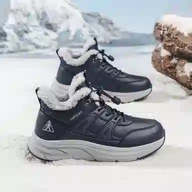 足力健 大棉鞋 爸爸鞋 妈妈鞋 保暖耐磨减震防滑 软底舒适 加绒加厚 户外御寒 抗寒锁温 日常百搭 及踝 雪地靴 男女同款