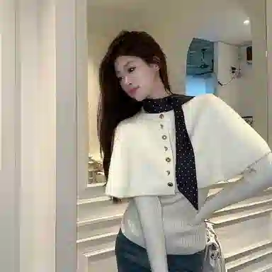 桴生 氛围感秋冬短款上衣针织衫 女款
