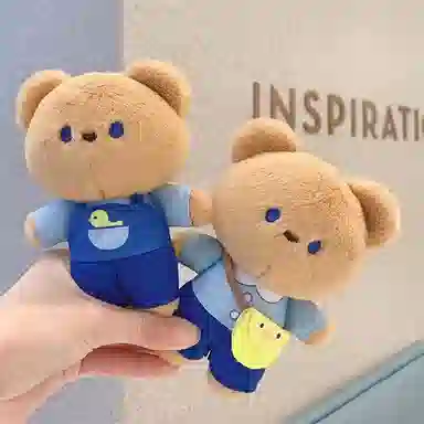 兰妮诗 上学系列 小狗小兔小熊上学 玩偶 毛绒挂件