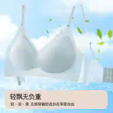 俞兆林 凉感无痕聚拢上托防下垂舒适透气无钢圈收副乳文胸 女款 组合装